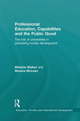 Walker / McLean |  Professional Education, Capabilities and the Public Good | Buch |  Sack Fachmedien