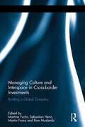 Fuchs / Henn / Franz |  Managing Culture and Interspace in Cross-Border Investments | Buch |  Sack Fachmedien