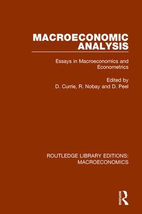 Nobay / Currie / Peel | Macroeconomic Analysis | Buch | 978-1-138-94097-0 | sack.de