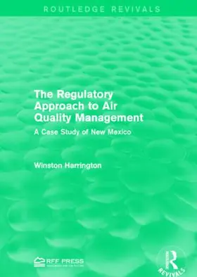 Harrington |  The Regulatory Approach to Air Quality Management | Buch |  Sack Fachmedien