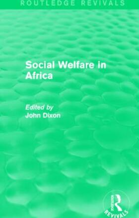 Dixon |  Social Welfare in Africa | Buch |  Sack Fachmedien