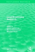 Ackerman / Clawson / Harris |  Land Economics Research | Buch |  Sack Fachmedien
