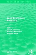 Ackerman / Clawson / Harris |  Land Economics Research | Buch |  Sack Fachmedien