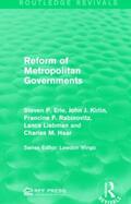 Erie / Kirlin / Rabinovitz |  Reform of Metropolitan Governments | Buch |  Sack Fachmedien