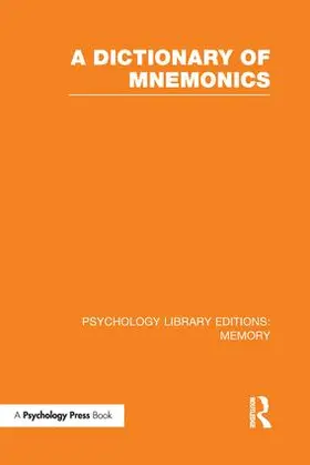 Various | A Dictionary of Mnemonics (PLE | Buch | 978-1-138-96544-7 | sack.de