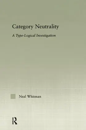 Whitman |  Category Neutrality | Buch |  Sack Fachmedien