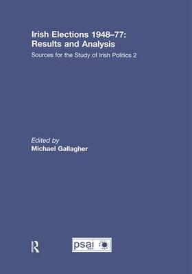 Gallagher |  Irish Elections 1948-77: Results and Analysis | Buch |  Sack Fachmedien