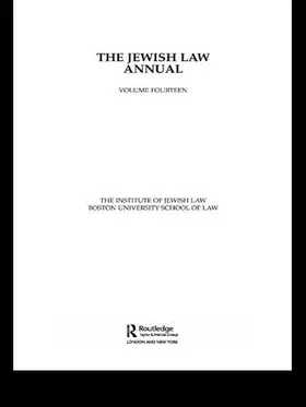  The Jewish Law Annual Volume 14 | Buch |  Sack Fachmedien