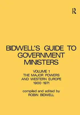 Bidwell | Guide to Government Ministers | Buch | 978-1-138-97556-9 | www.sack.de