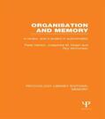 Herriot / Green / McConkey |  Organisation and Memory (PLE | Buch |  Sack Fachmedien