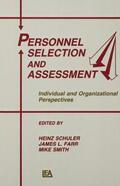 Schuler / Farr / Smith |  Personnel Selection and Assessment | Buch |  Sack Fachmedien