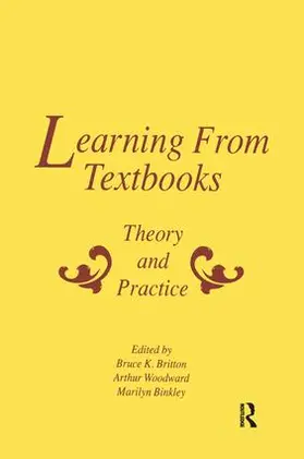 Britton / Woodward / Binkley |  Learning From Textbooks | Buch |  Sack Fachmedien
