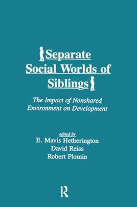 Hetherington / Reiss / Plomin | Separate Social Worlds of Siblings | Buch | sack.de