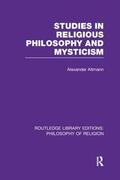 Altmann |  Studies in Religious Philosophy and Mysticism | Buch |  Sack Fachmedien