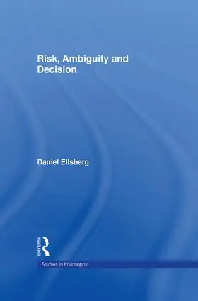 Ellsberg | Risk, Ambiguity and Decision | Buch | 978-1-138-98547-6 | www.sack.de