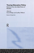 Phillips / Walford |  Tracing Education Policy | Buch |  Sack Fachmedien