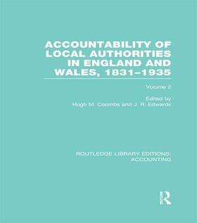 Coombs / Edwards | Accountability of Local Authorities in England and Wales, 1831-1935 Volume 2 | Buch | 978-1-138-98819-4 | sack.de