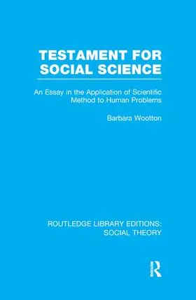 Wootton | Testament for Social Science | Buch | 978-1-138-98870-5 | sack.de