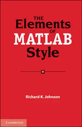 Johnson |  The Elements of MATLAB Style | eBook | Sack Fachmedien