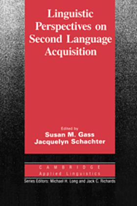 Gass |  Linguistic Perspectives on Second Language Acquisition | eBook | Sack Fachmedien