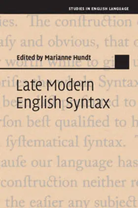 Hundt |  Late Modern English Syntax | eBook | Sack Fachmedien