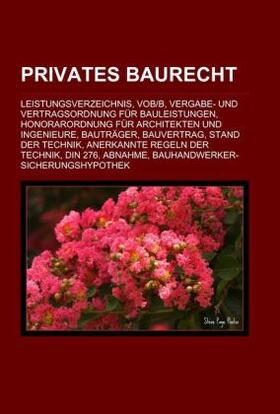  Privates Baurecht | Buch |  Sack Fachmedien