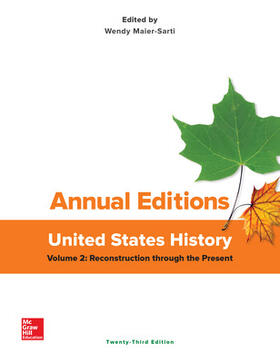 Maier-Sarti |  Annual Editions: United States History, Volume 2: Reconstruction Through the Present | Buch |  Sack Fachmedien