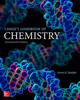 Speight |  Lange's Handbook of Chemistry, Seventeenth Edition | Buch |  Sack Fachmedien