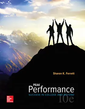 Ferrett |  Peak Performance: Success in College and Beyond | Buch |  Sack Fachmedien