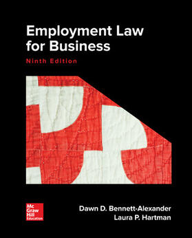 Bennett-Alexander / Hartman | Employment Law for Business | Buch | 978-1-259-72233-2 | sack.de