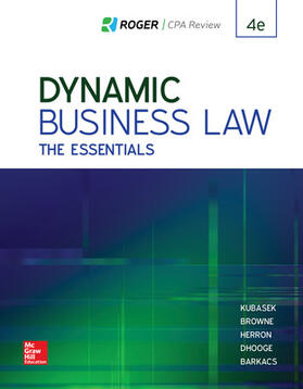 Kubasek / Browne / Herron | Dynamic Business Law: The Essentials | Buch | 978-1-259-91710-3 | sack.de
