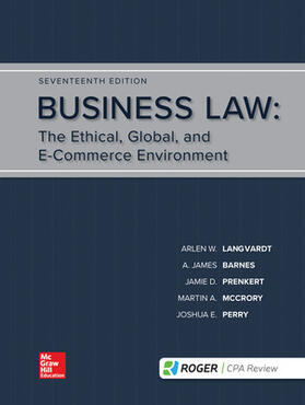 Langvardt / Barnes / Prenkert | Business Law: The Ethical, Global, and E-Commerce Environment | Buch | sack.de