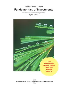 Jordan / Miller / Dolvin |  Fundamentals of Investments: Valuation and Management | Buch |  Sack Fachmedien