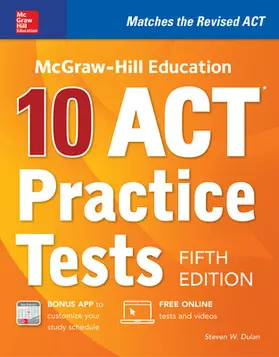 Dulan |  McGraw-Hill Education: 10 ACT Practice Tests, Fifth Edition | Buch |  Sack Fachmedien