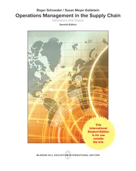 Schroeder / Rungtusanatham / Goldstein |  OPERATIONS MANAGEMENT IN THE SUPPLY CHAIN: DECISIONS & CASES | Buch |  Sack Fachmedien