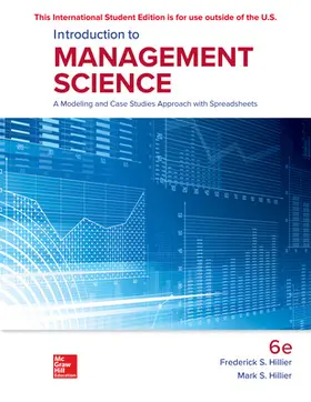 Hillier |  ISE Introduction to Management Science | Buch |  Sack Fachmedien