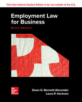 Bennett-Alexander / Hartman | ISE Employment Law for Business | Buch | 978-1-260-09224-0 | sack.de
