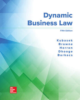 Kubasek / Browne / Herron | Dynamic Business Law | Buch | 978-1-260-24789-3 | sack.de