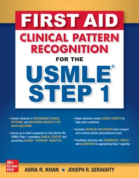 Khan / Geraghty |  FIRST AID PATTERN RECOGNITION FOR THE USMLE STEP 1 | Buch |  Sack Fachmedien