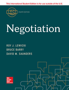 Lewicki / Saunders / Barry | ISE Negotiation | Buch | 978-1-260-56559-1 | sack.de