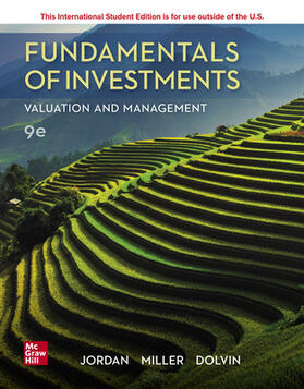 Jordan / Miller / Dolvin |  ISE Fundamentals of Investments: Valuation and Management | Buch |  Sack Fachmedien