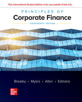 Brealey / Myers / Allen | Principles of Corporate Finance ISE | Buch | 978-1-265-07415-9 | sack.de