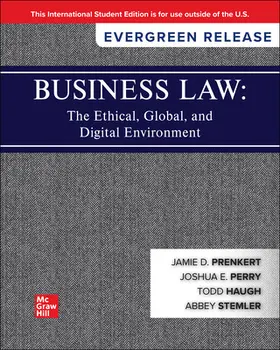Prenkert / Barnes / Perry |  Business Law: The Ethical Global and Digital Environment: 2025 Release ISE | Buch |  Sack Fachmedien