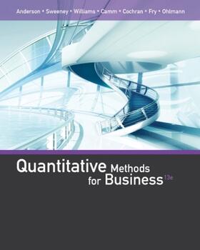 Anderson / Sweeney / Cochran | Quantitative Methods for Business | Buch | 978-1-285-86631-4 | sack.de