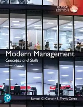 Certo |  Modern Management: Concepts and Skills, Global Edition | Buch |  Sack Fachmedien