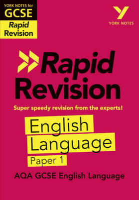 Eddy |  York Notes RAPID AQA GCSE (Revision Guide) AQA English Language Paper 1 - for 2026, 2027 exams | Buch |  Sack Fachmedien