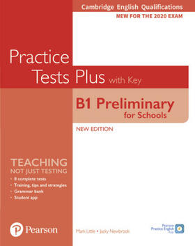 Newbrook |  Cambridge English Qualifications: B1 Preliminary for Schools Practice Tests Plus with key | Buch |  Sack Fachmedien