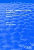 Benga |  Structure and Properties of Cell Membrane Structure and Properties of Cell Membranes | Buch |  Sack Fachmedien