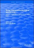 Benga |  Water Transport in Biological Membranes | Buch |  Sack Fachmedien