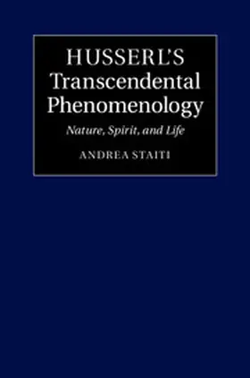 Staiti |  Husserl's Transcendental Phenomenology | eBook | Sack Fachmedien